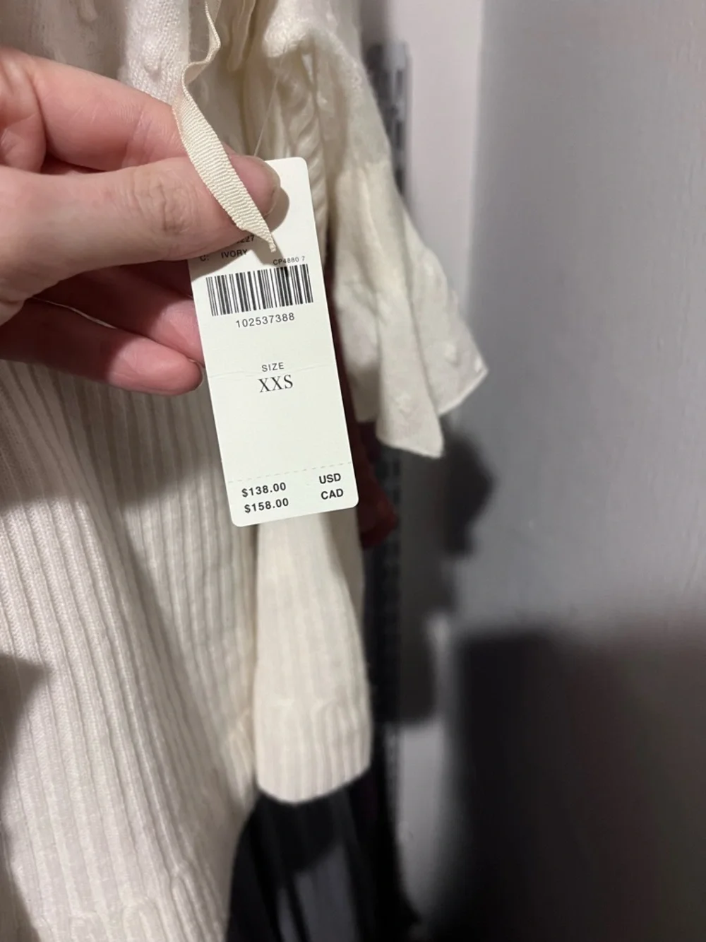 Anthropologie Cream Puff-Sleeve Knit Top - Ivory